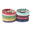 Luxury Rhinestone Rivets Cat Collar Leather Small Dog Collars  Puppy Neck Strap for Kitten Accessories Wholesale / Dropshipping 4