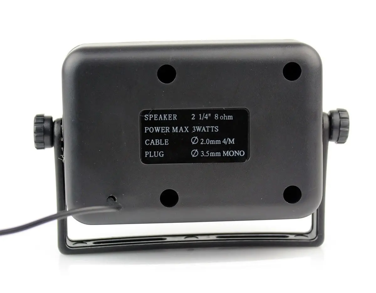 Wired External Speaker, NSP-100 Mini External Speaker Mobile Radio Microphone for Kenwood Ham Car Radios with a 3W Speaker