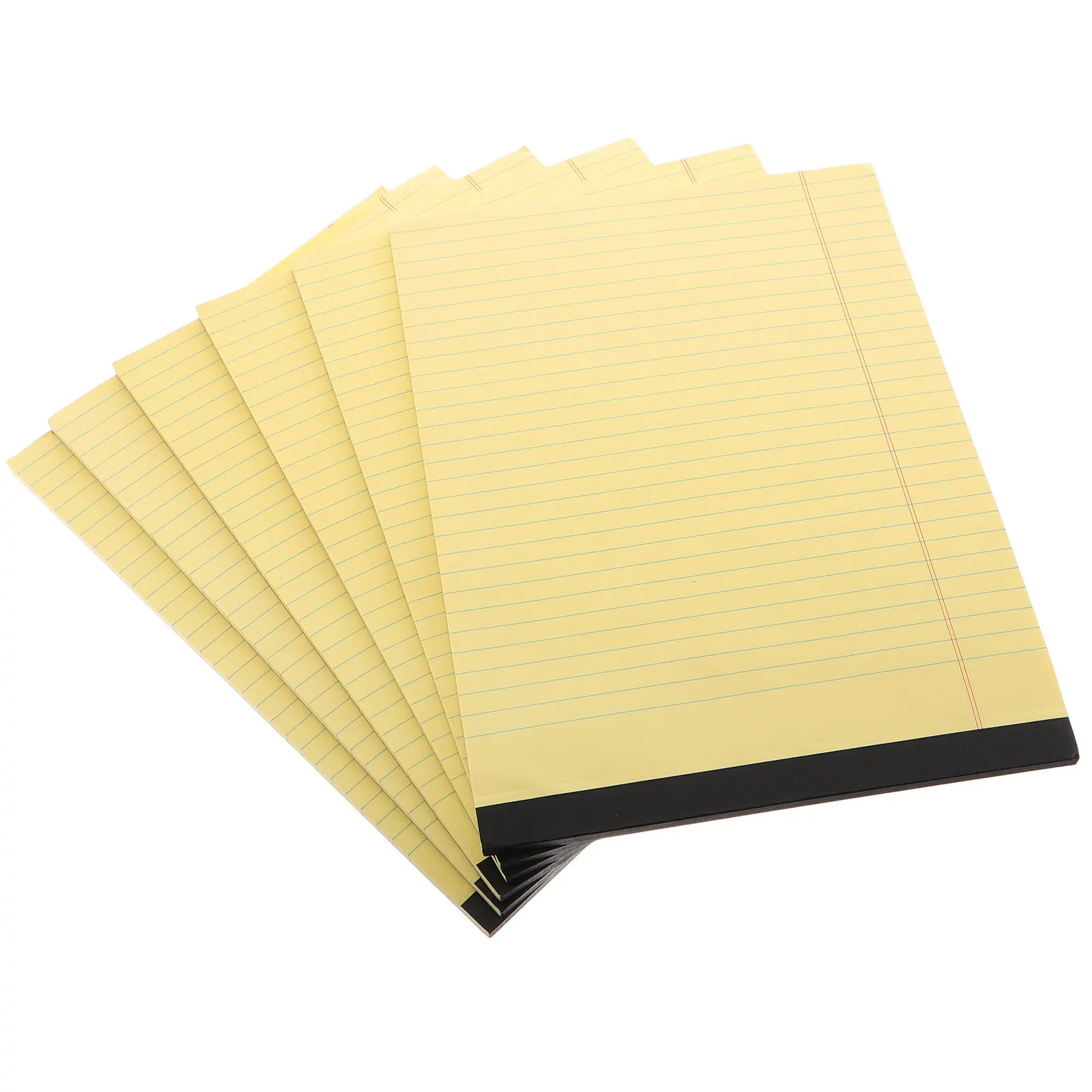 6 Pezzi Blocco Note A4 Giallo Strappabile con Pagine a Righe e Layout Sezionato per Scrittura Ordinata, Ideale per Lavoro, Scuola, Università, Insegnanti e Affari - immagine 5
