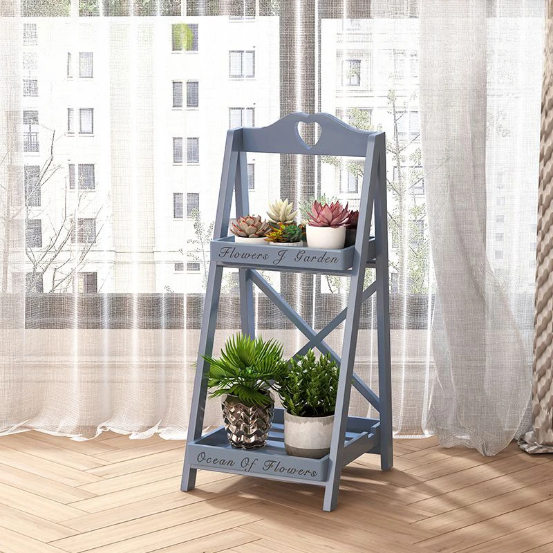 Nordic Fold Plant Shelves Flower Shelf Multilayer Trapezium Flower Pot Plant Shelves Balcony Garden Furniture Charpente FYPS
