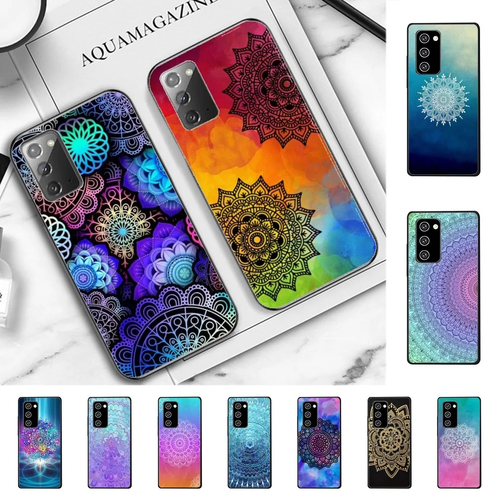 

mandala art Phone Case For Samsung Note 8 9 10 20 pro plus lite M 10 11 20 30 21 31 51 A 21 22 42 02 03