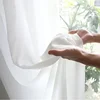 1Pc  Super Soft Chiffon White Tulle Sheer Curtains for Living Room Lining Bedroom Window Decor HOTEL Door Luxury Modern 거즈 커튼 4