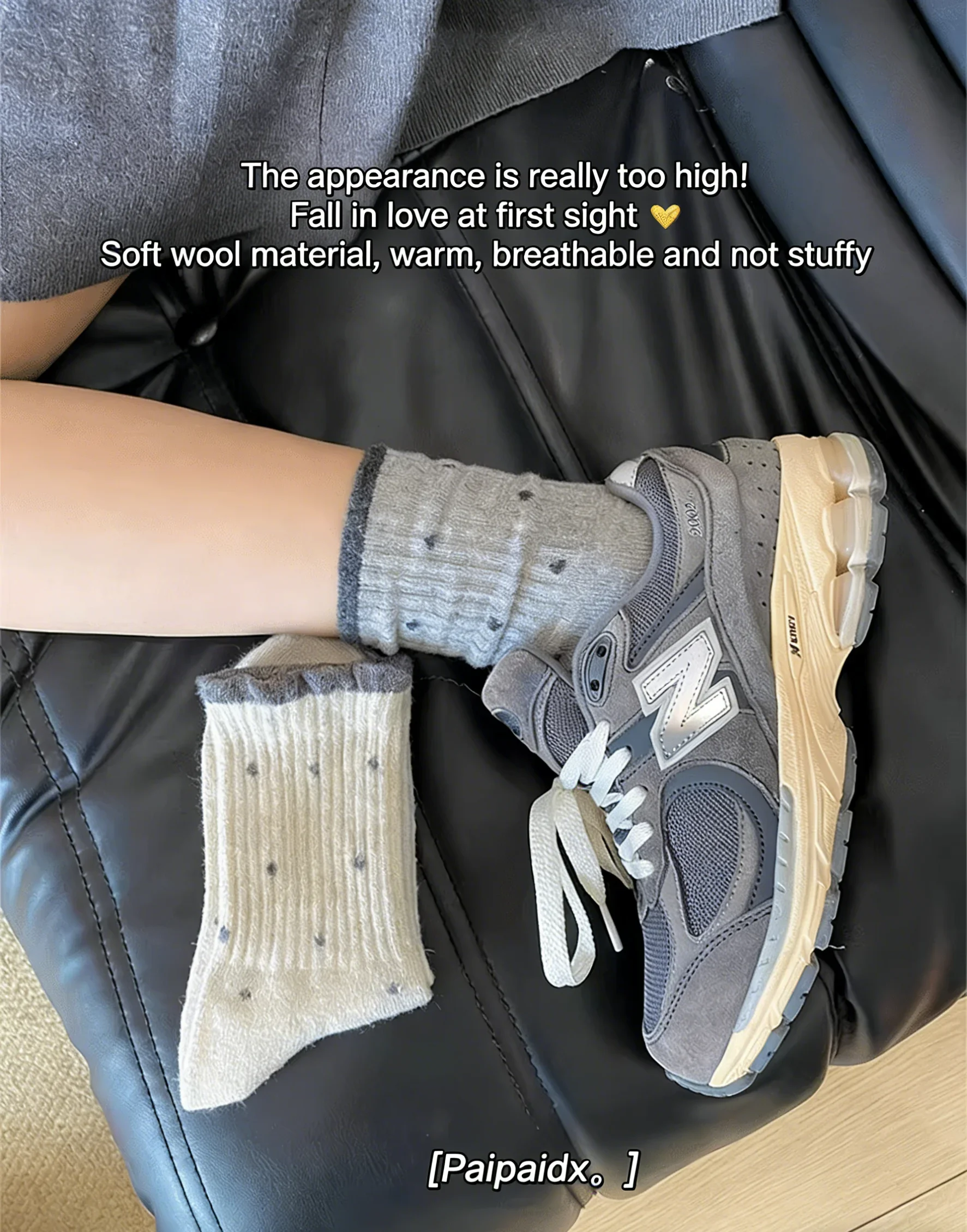 5 Paar Damen-Samtsocken mit Wellenmuster, mittellang, dicke Isolierung, warme, gemütliche Schlauchsocken für Frühling, Herbst und Winter, multifunktional – Detail 23