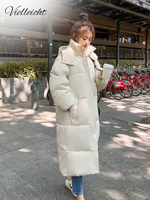 Korean Style Winter Women Down Jacket Oversize Loose Hooded Female Puffer  Jackets Short Padded Solid Womens Down Coat - AliExpress