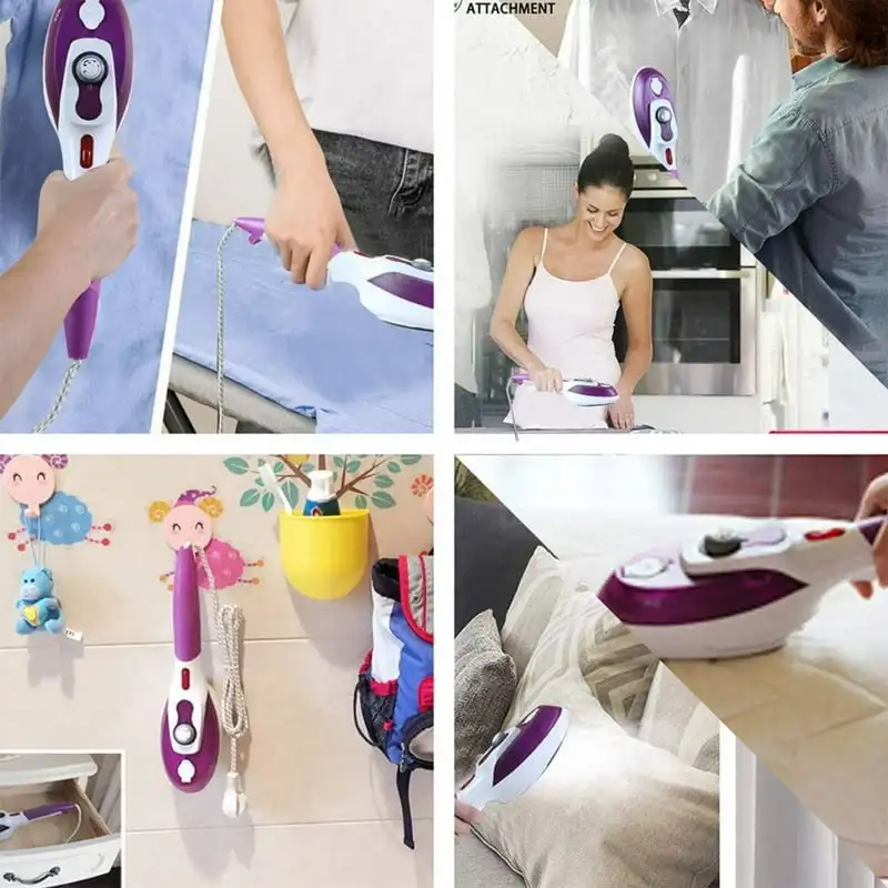 

Steamer for Clothes, Portable Garment Wrinkle Remover with Temperature Control, Clothing Steamers Iron w/ 2 Brushes Portable, F