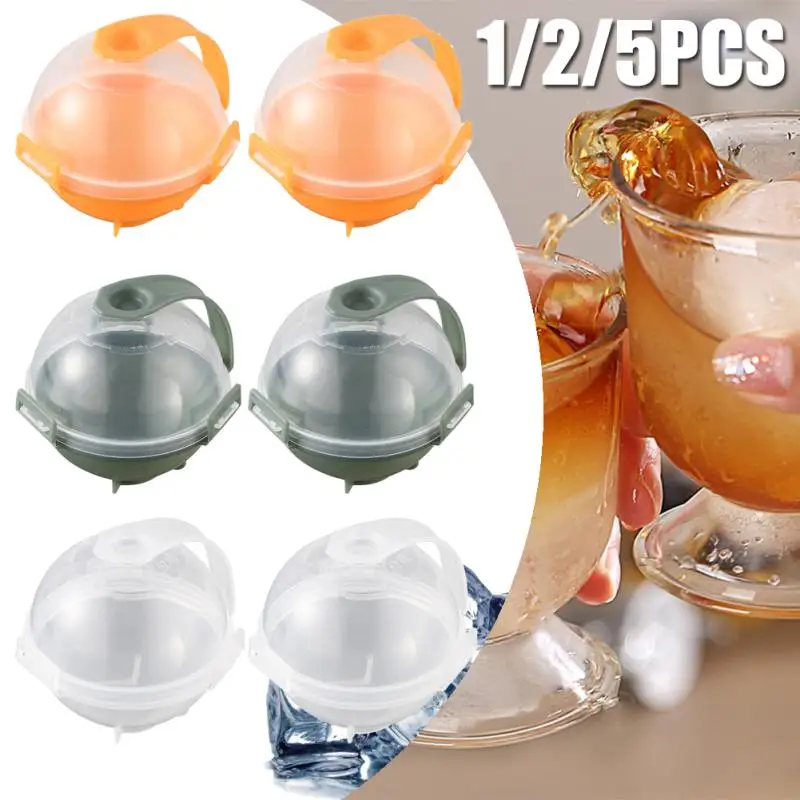1/2/5Pcs Scatole Di Ghiaccio Rotonde Stampo Per Palline Di Ghiaccio Per Bevanda Fredda Caffè Ice Lattice Grinder Bubble Milk Tea Modello Di Hockey Su 