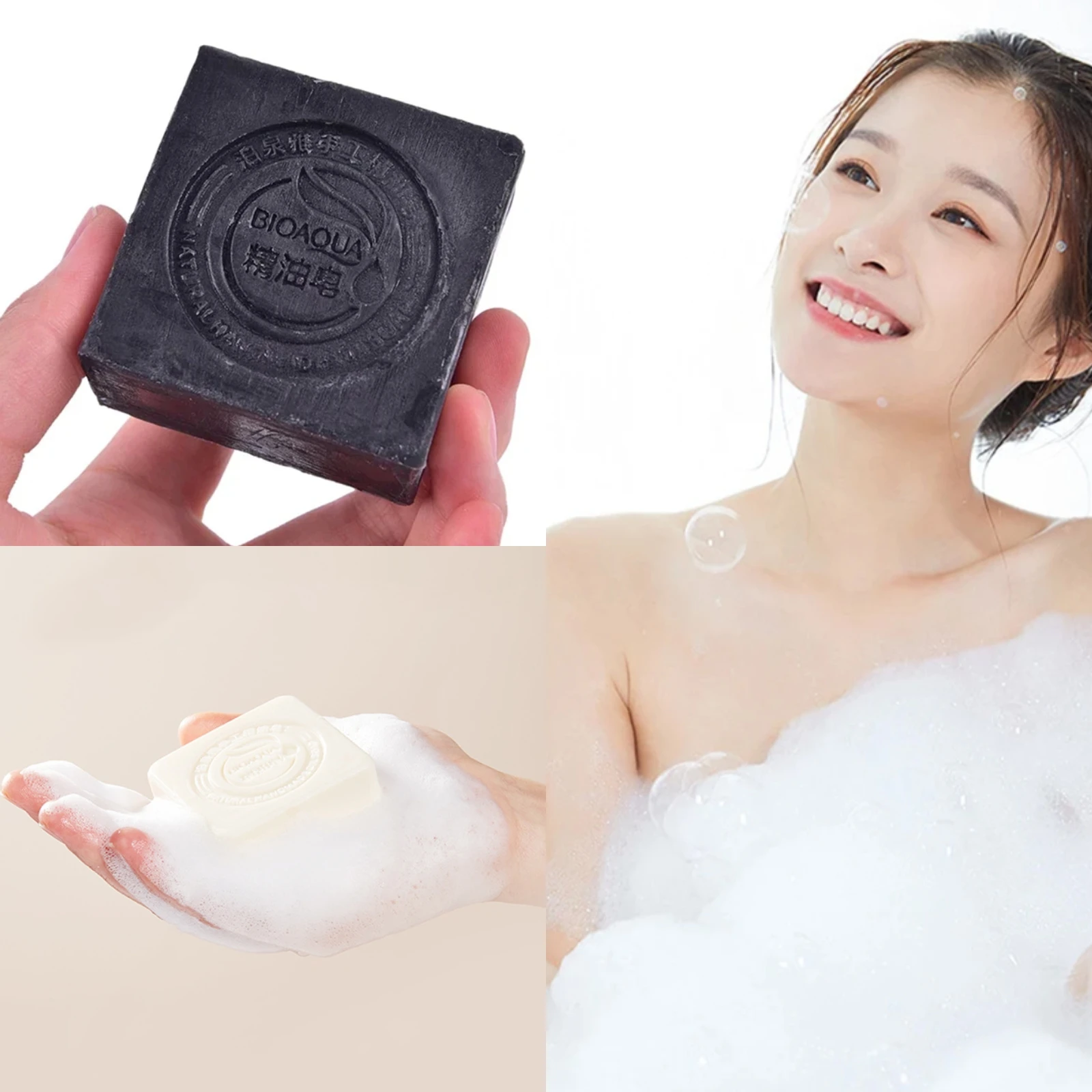 Bamboo Charcoal Hand Cleaning Soap Moisturizing Deep Cleaning Oil Control Essence Soap Body/Face Body Care Product