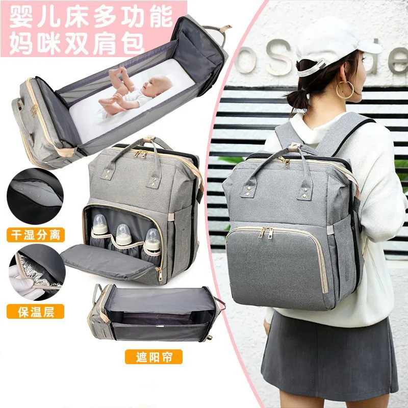 Multifunctional Folding Crib Baby Bed Crib Mommy Bag Baby Bag