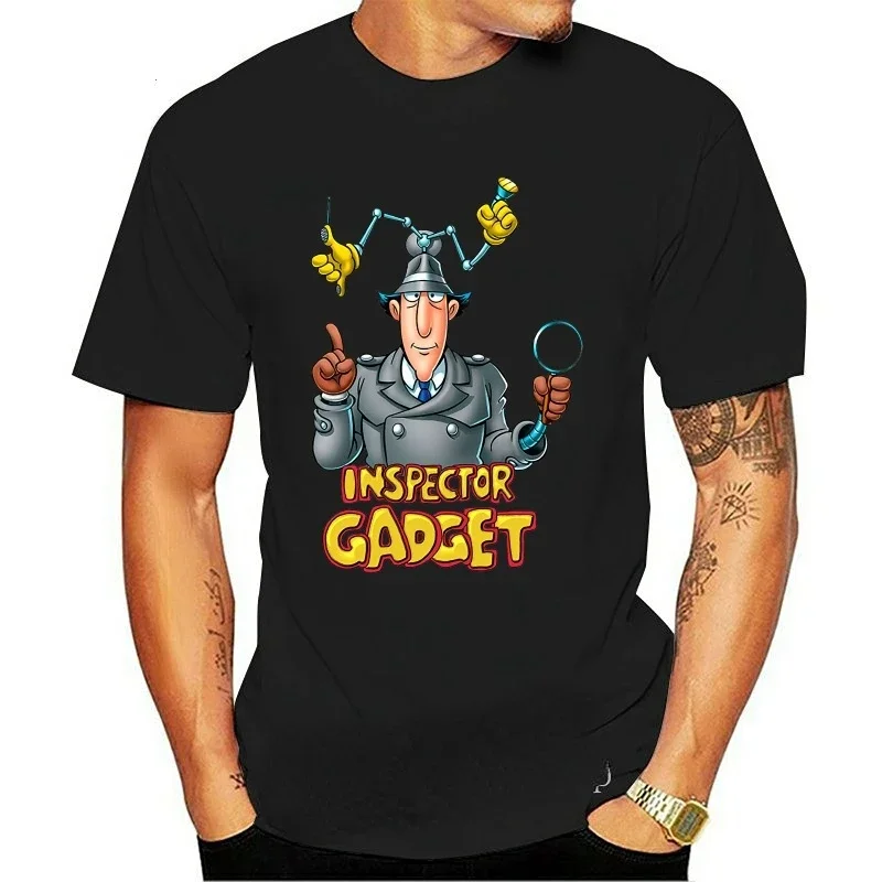 classic Cartoon: Inspector Gadget V1 Serial Tv 1982 T Shirt summer Tee Shirt O-Neck Tops Male New Fashion for Men Short Homme