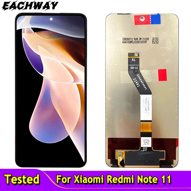 Pantalla LCD de 6,6 pulgadas para Xiaomi Redmi Note 11, montaje de  digitalizador con pantalla