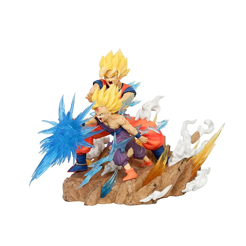 

Dragon Ball Sky Top Famous Scenes Face Waves Resonance Second Bomb Shalu Father and Son Wave Scenes Figure Model Ornament Toy