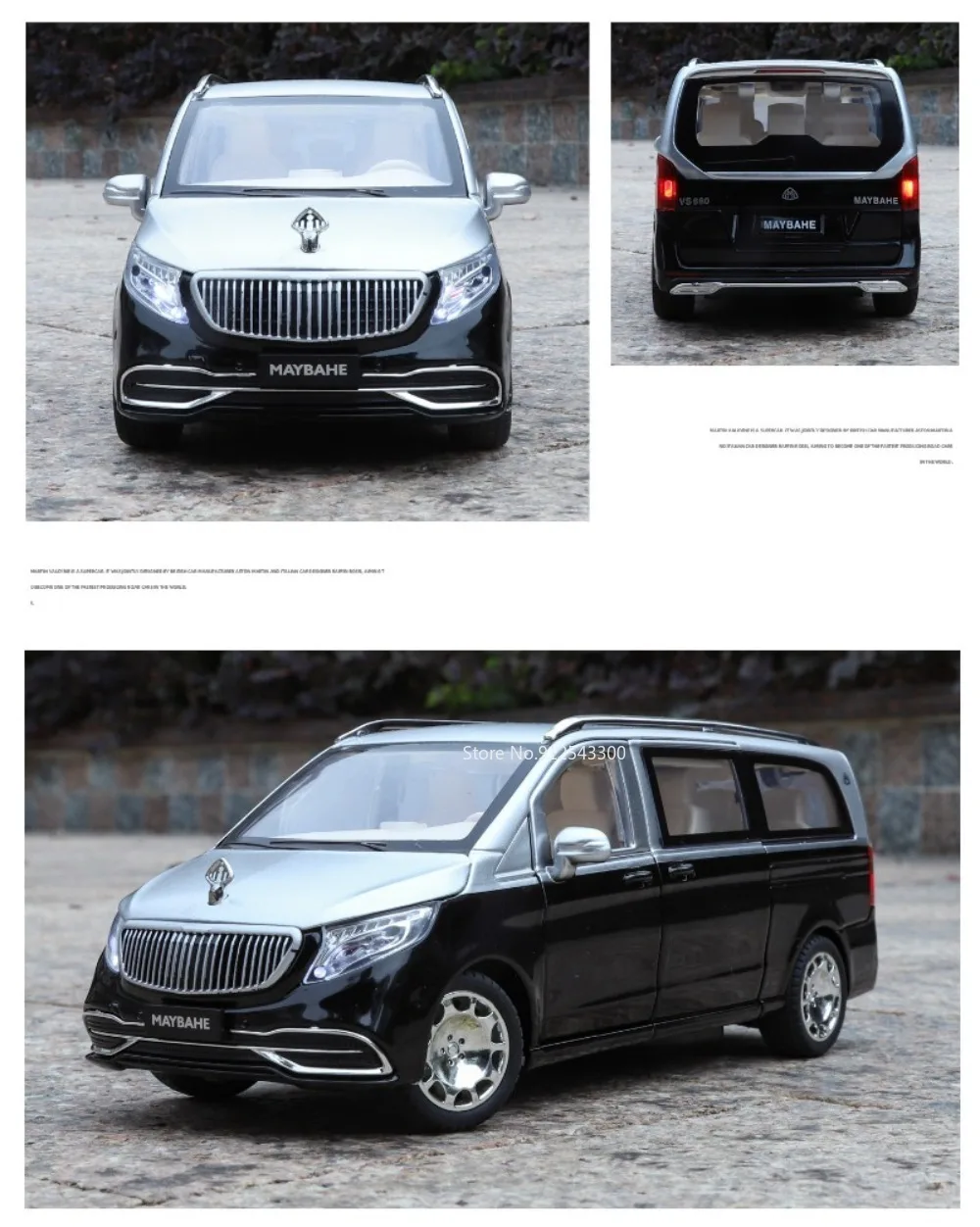 1:24 Alphard VS680 Ferngesteuertes Automodell Spielzeugmodelle mit Aluminiumkarosserie Gummireifen Geschäftsfahrzeugmodelle mit Musik und Licht Geschenke – Detail 36