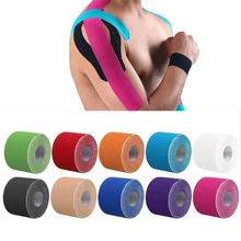 Cotton Elastic Kinesiology Tape Therapy Waterproof Muscle Support Adhesive Sports Tape Bandages Fitness Knee Pad Tape