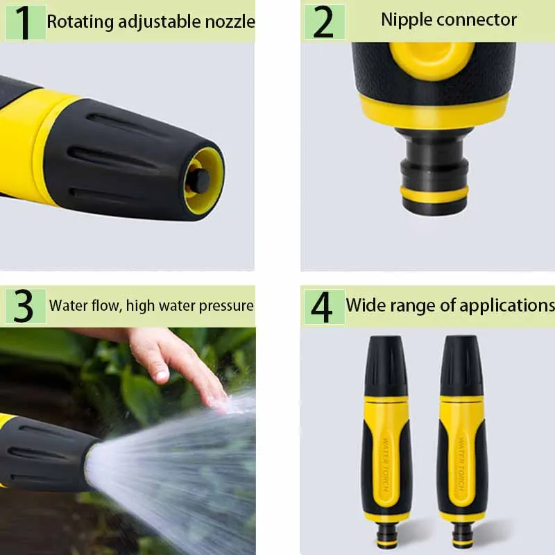 고압 세척 스프레이 건 노즐 정원 잔디 관개 도구 정원 물압 세척기