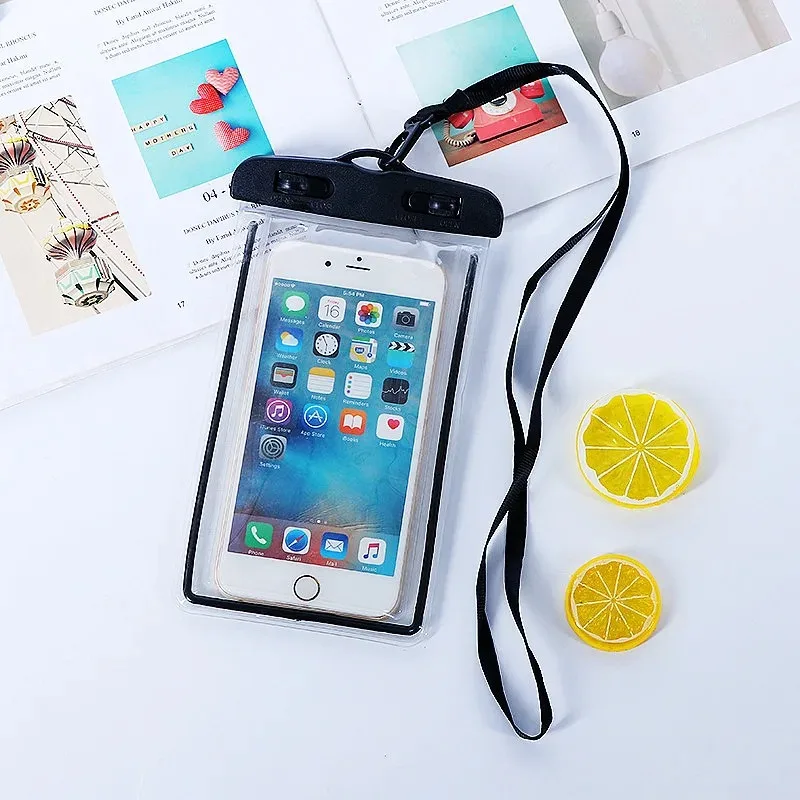 Universal Waterproof Phone Pouch 6 Inch for Swimming Diving Beach Underwater