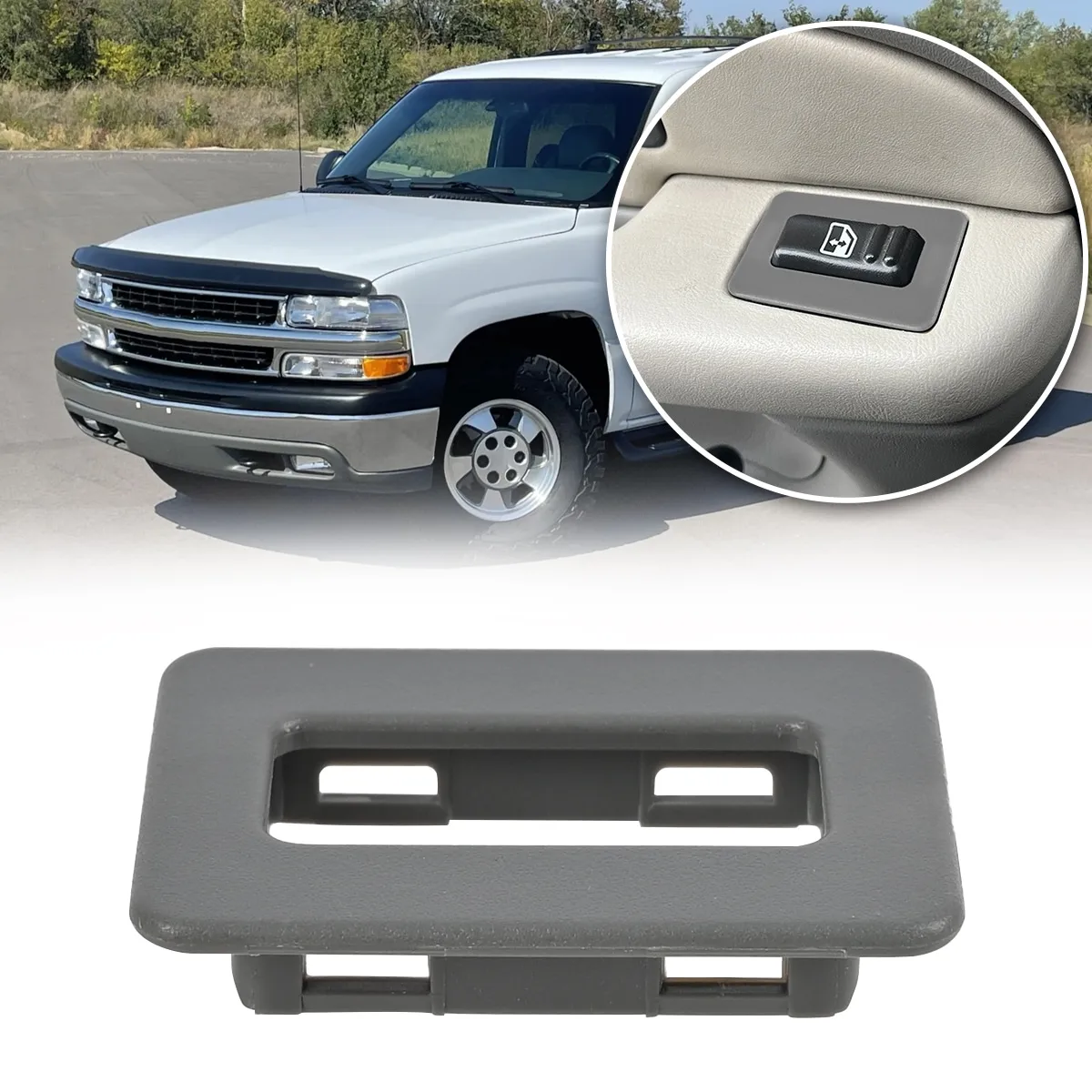 리어 윈도우 스위치 트림 수리 수리 그레이 카 교체 부품 (이스컬레이드, 유콘,..