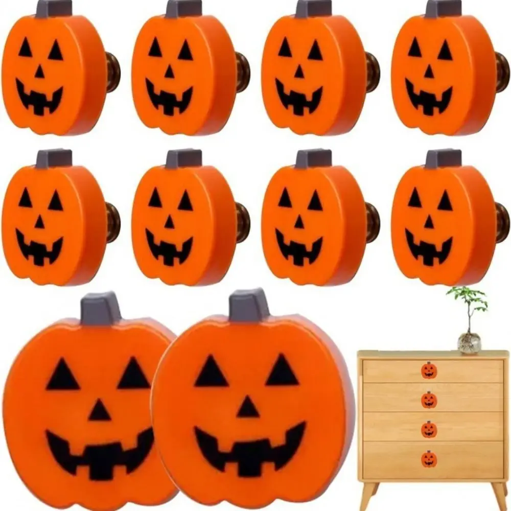 Description Picture 5 of item5 pcs Halloween Pumpkin Drawer Handle Single Hole Furniture Handle Door Pull Handle Furniture Decor Hardware