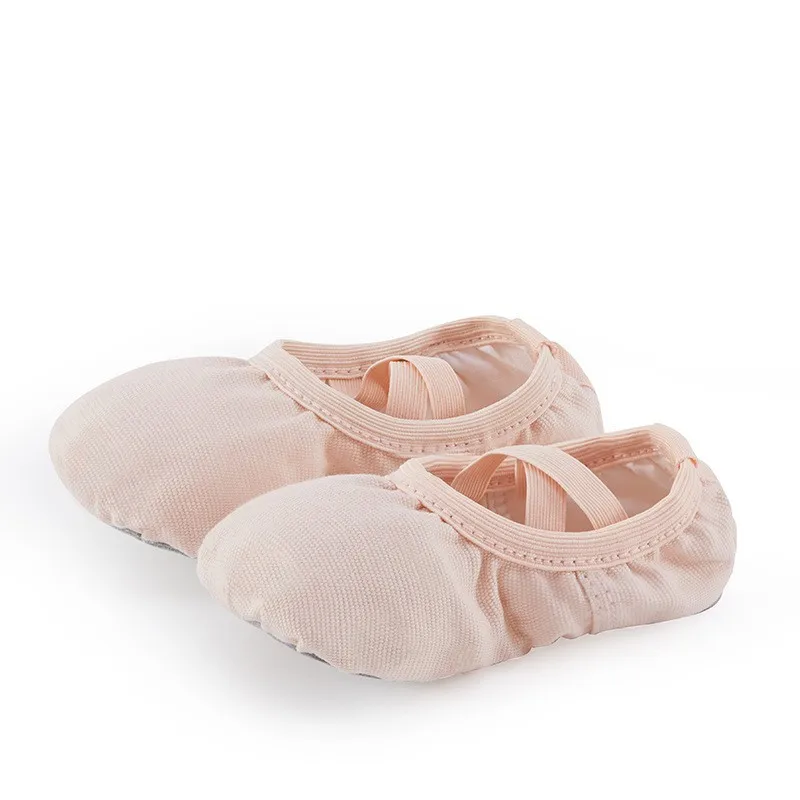 Ballet Shoes For Girls Canvas Flat Ballet Dancing Slippers Ballerina Practice Shoes For Women Children Soft Sole Dance Shoes 2