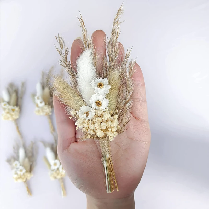 Piccoli fiori secchi per l'artigianato pampa essiccata erba fiore code di  coniglio Mini Bouquet forniture per matrimoni Boho decorazione per la casa  - AliExpress
