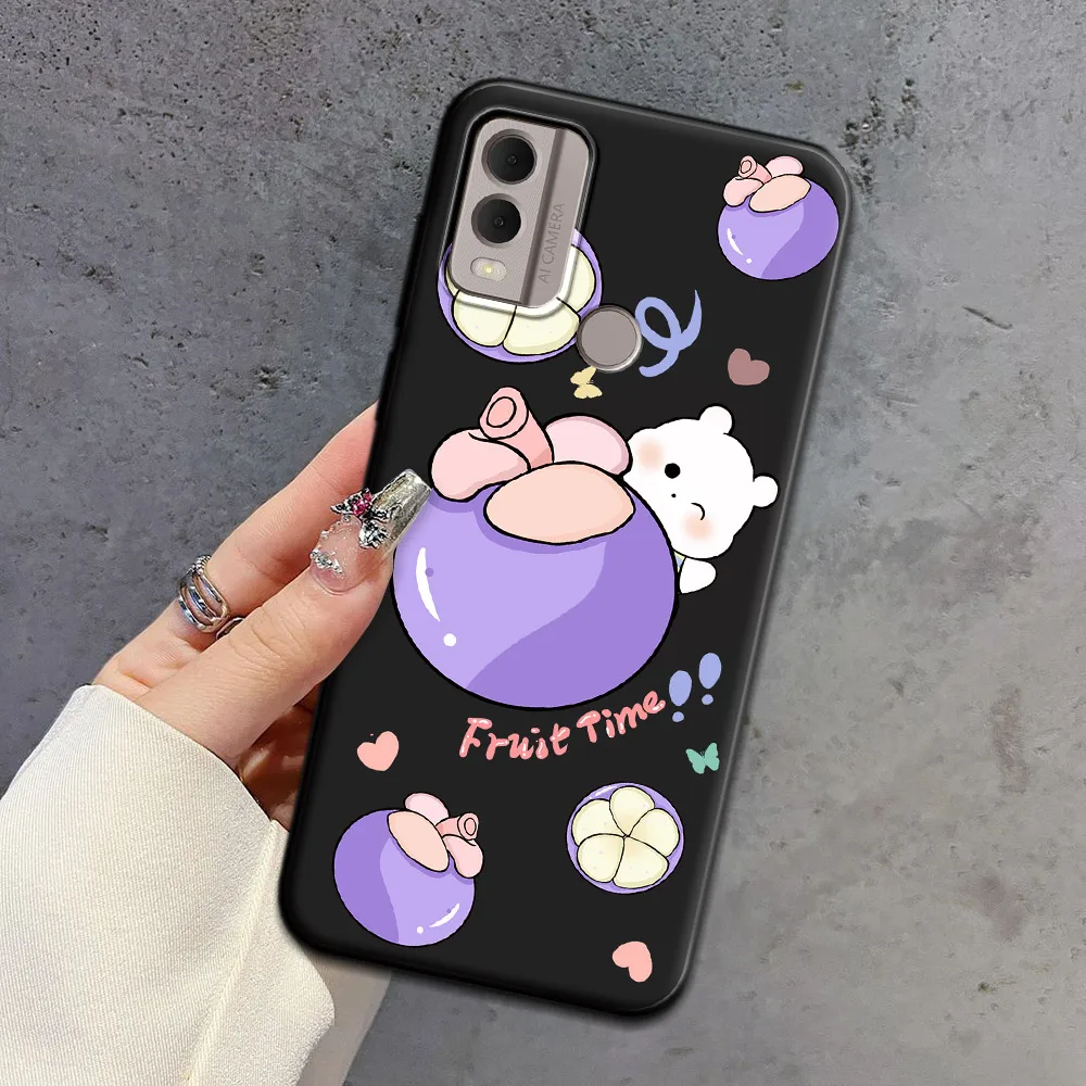 Charming Astronaut & Ice Cream Soft Silicone Matte Phone Case - Cute Cartoon Back Cover