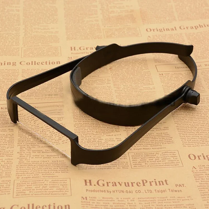 Headband magnifier with 4 acrylic lens(1.6X,2X,2.5X,3.5X) magnifying glass,headband magnifier,reading magnifier,head wearing magnifier Senior Reading Magnifying Glass очки луп