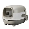 Fully Enclosed Cat Litter Box Large Size Anti Splash Deodorizing Antibacterial Toilet Tray For Indoor Cats Potty Cleaning Use 4