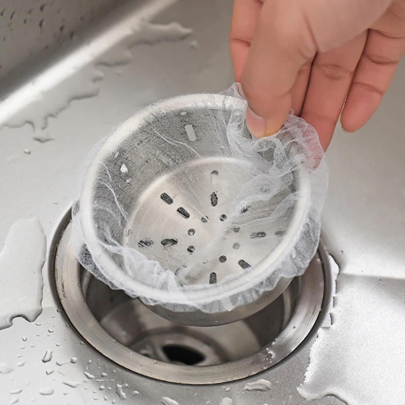 Disposable Filter For Sink Sewer Kitchen Cleanning Sink No Dirty Hand Strainer Household Food Residue Strainer 100pcs/lot kitchen sink filter sink strainer sink filter kitchen sink strainer