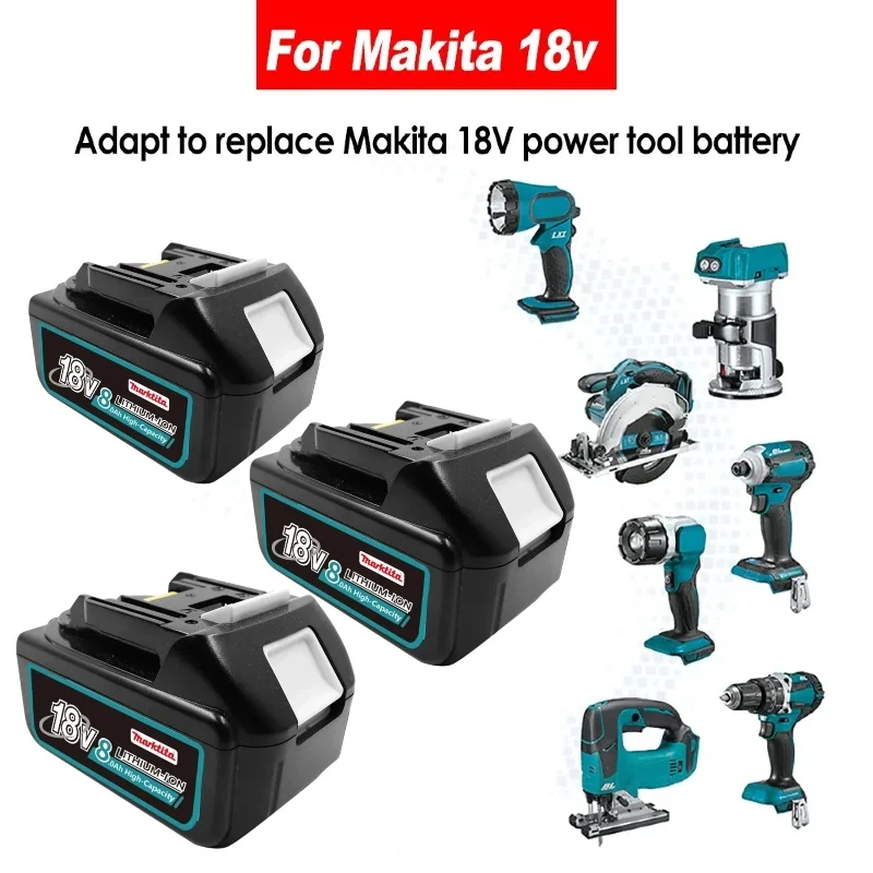 Per Batteria Ricaricabile Makita 18V 12A 18650 Cella Agli Ioni Di Litio Adatta Per Utensile Elettrico Makita Bl1860 Bl1830 Bl1850 Lxt400