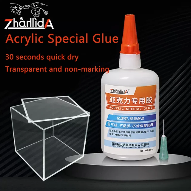 Zhanlida Acrylic Organic Glass Glue Clear Traceless PMMA PC Endurance Board  30 Seconds Quick Drying Zhanlida Acrylic Glue - AliExpress