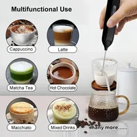 Mousseur à lait électrique portatif, batteur à œufs rechargeable par USB, mini fouet à café sans fil, mousseur à lait automatique, mixeur à œufs 2