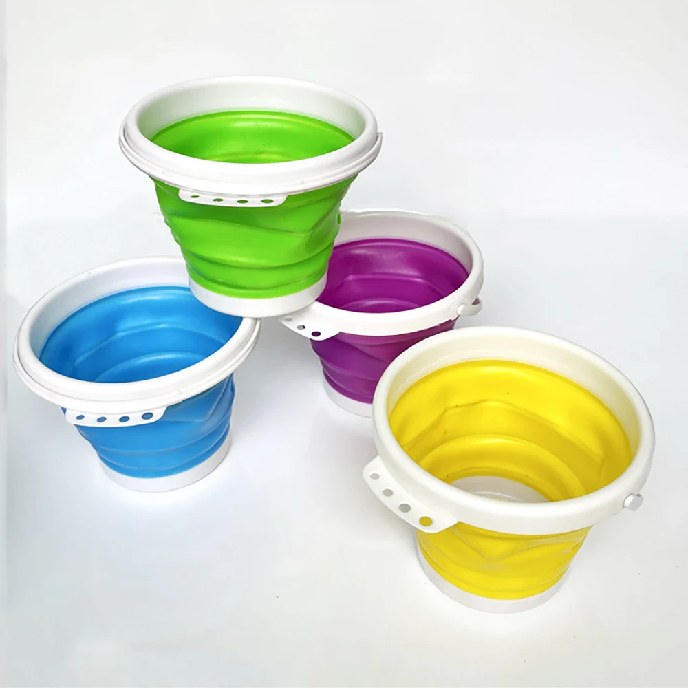 Collapsible Bucket Portable Folding Water Bucket Car Washing Fishing Household Plastic Travel Outdoor Camping