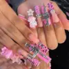 44PCS Gun Nail Charms Nail Art Rhinestone Alloy Gun Dollar Sign Star Nail Luxury Decoration for Acrylic Nails Accessories 4