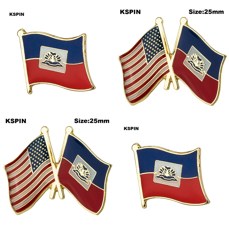 

Haiti Flag Lapel Pin Flag badge Brooch Pins Badges