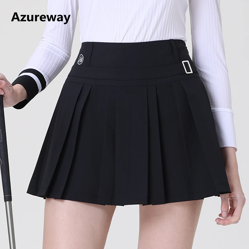 AW Golf Skirt Spring and Autumn Outdoor Sports Pleated Skort Ladies A-line Shorts Pants Women Golf Apparel