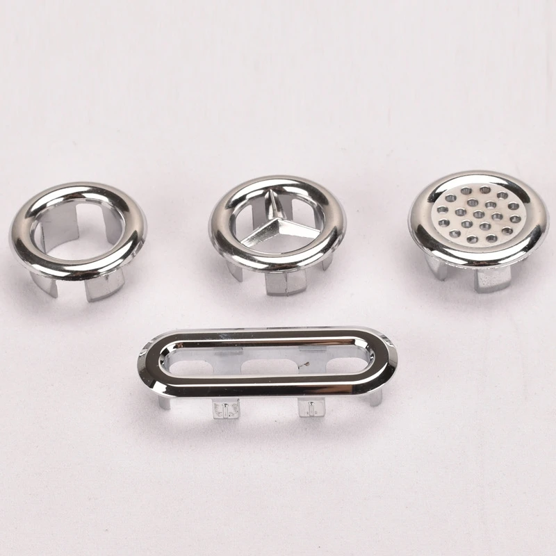 4/2/1Pc Plastic Sink Hole Overflow Cover for Kitchen Bathroom Basin Trim Bath Drain Cap Sink Wash Basin Round Overflow Ring Plug sink overflow cover,bathroom sink overflow cover