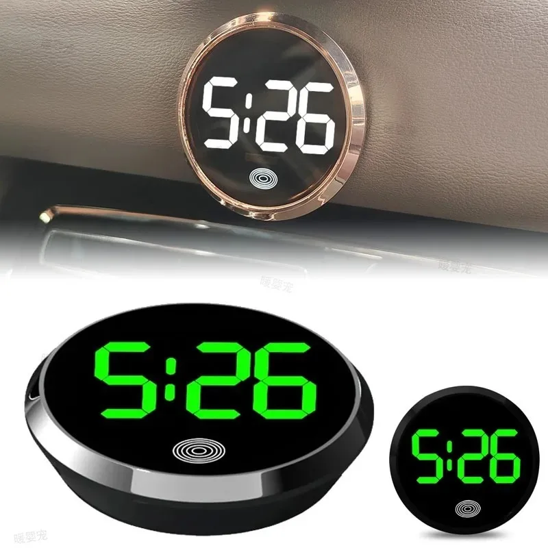 Compact LED Touch-Control Clock with Bright Display