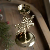 Christmas Golden Wrought Iron Candlestick Star Elk Christmas Tree Candle Holder Merry Christmas New Year Table Decoration 2