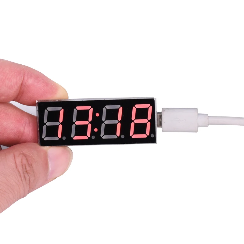 WiFi timing clock module network automatic timing LED digital tube electronic clock kit USB 5V Precise self illumination lcd digital clock digital desk clock digital clock digital table clock
