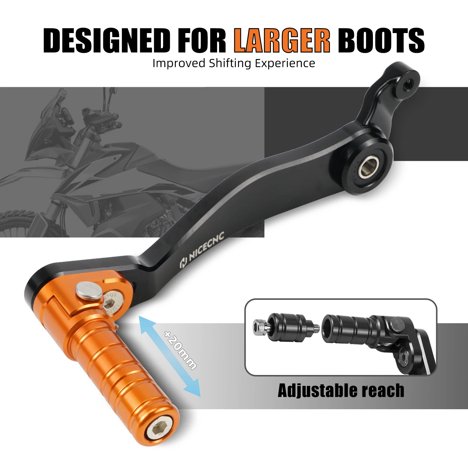 Für KTM 790 Adventure/R 890 Adventure/R Rally 2021-2025 2024 Schalthebel Für KTM 790/890 Adventure R Husqvarna Norden 901 – Detail 6