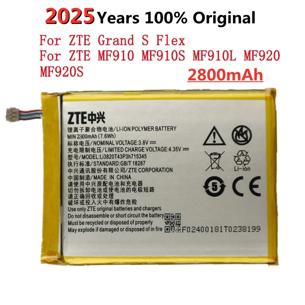 Cameron Sino - Batteria Per ZTE Grand S Flex, MF910, MF910 4G LTE, MF910S, MF920, MF920A, MF920S, MF920VS, MF920W , MF971, MF971V PN:ZTE Li3820T43P3h715345 23000 MAh - Foto 13