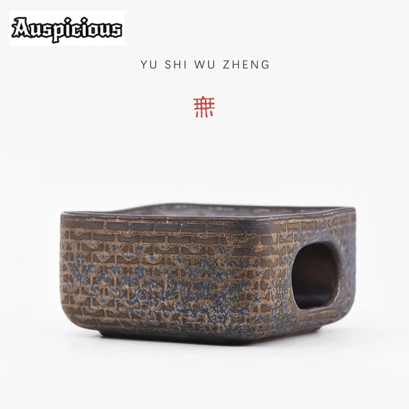 Creative Great Wall Brick Culture Ceramic Teapot Warmer Candle Warmer Base Jug Tea Stove Kettle Stand Chinese Teaset Accessories