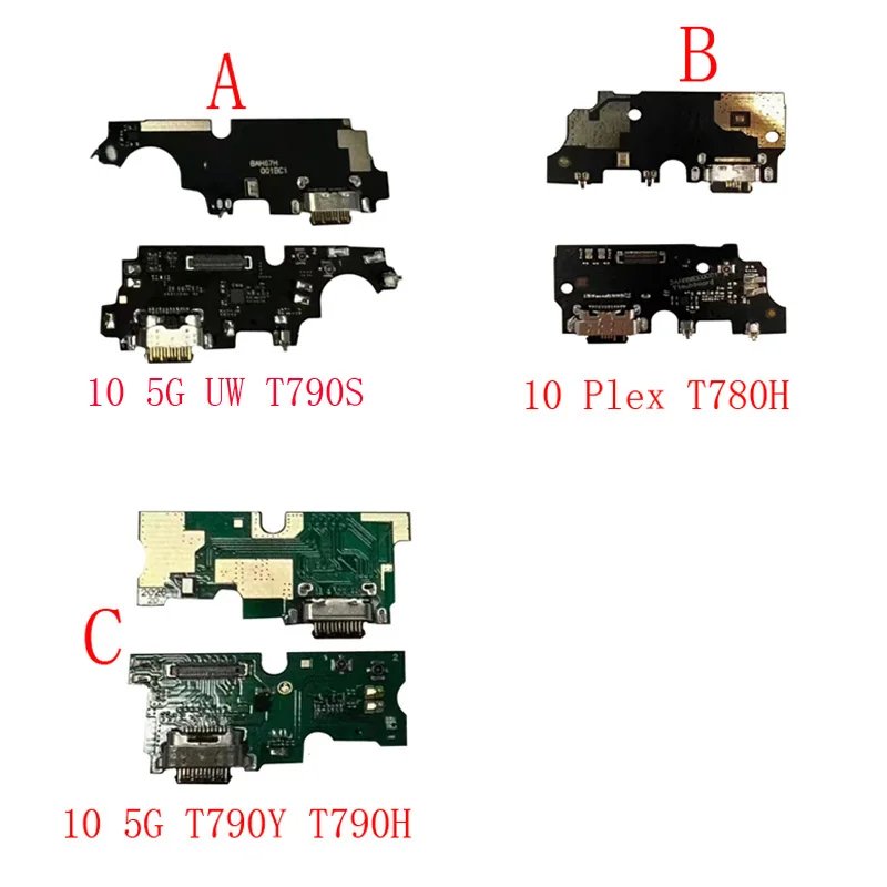 1Pcs USB Charging Port Charging Connector Dock Plug Board Flex Cable For TCL 10 5G UW T790 T790S Plex T780 T780H T790Y T790H