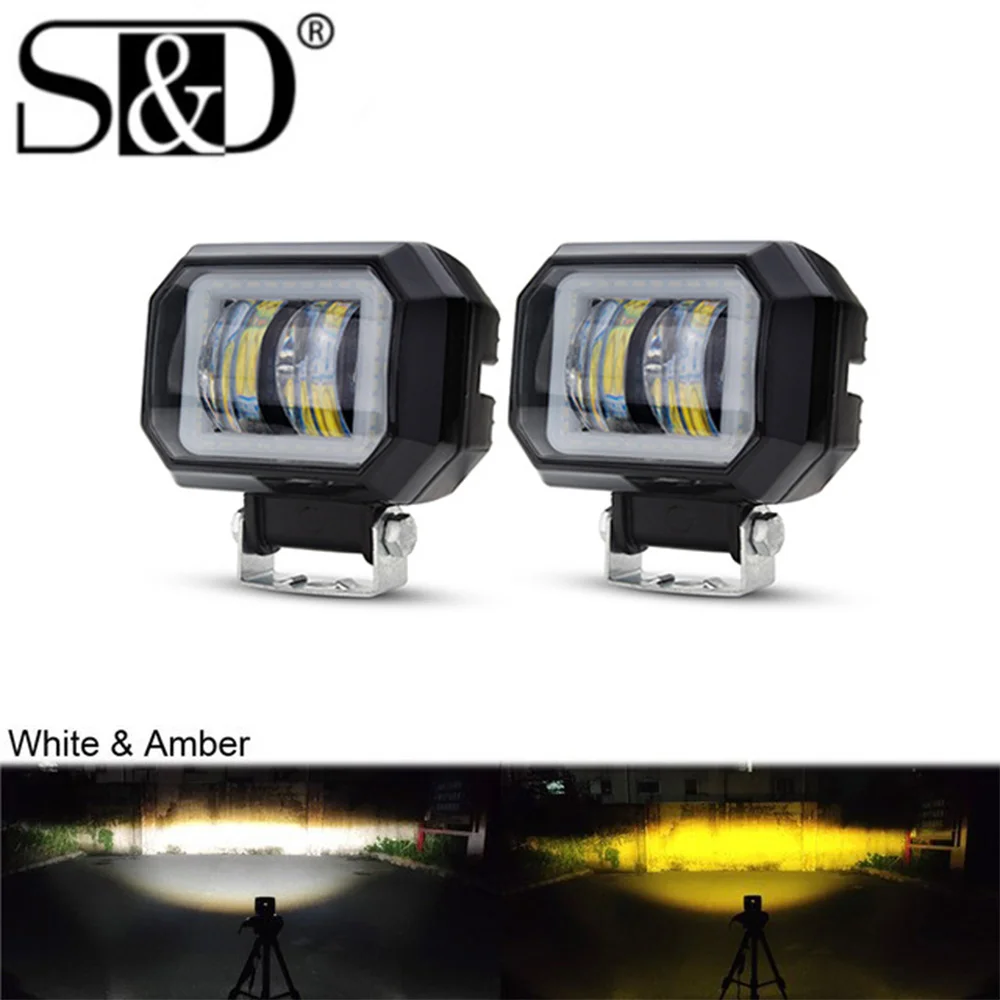 6D Led Work Light 12V 24V Car Spotlight Led Light 4X4 Bar Off Road Moto Uaz Atv Suv Trucks Flood Led Beam Barra Fendinebbia