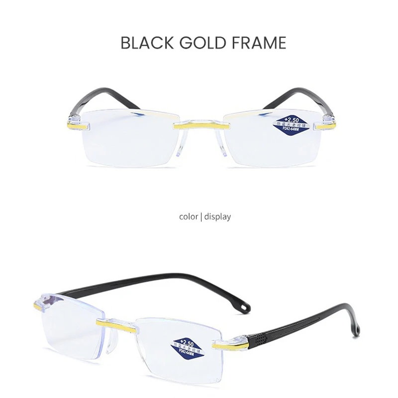 Neue Intelligente Zoom Gläser Männer Frauen Lesebrille Anti Blue Ray Randlose Schneiden Presbyopie Brillen Brillen – Detail 8