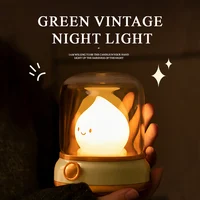 Kerosene LED Night Light Cute Flameless Candle Light with Two Modes USB Rechargeable Dimmable Camping Light For Bedroom Decor 2