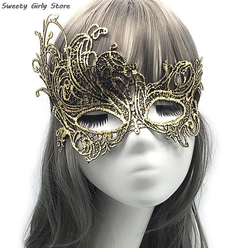 

Cosplay Masquerade Wedding Party Ladies Eye Masks Sexy Fashion Eyewear Vintage Lace Mask Role Play Prop Carnival Cosplay Costume