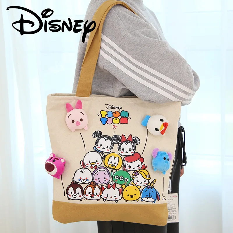 

New Original Cartoon Disney Anime Lots-O-Huggin Bear Alien Kawaii Large-Capacity Student Handbag Girls Leisure Shoulder Bag Gift
