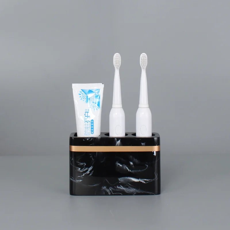 Toothbrush Holder Toothpaste Holder Bathroom set Accessories Portable Organizer Case Sanitary Wars Suite Marble Stripe Resin