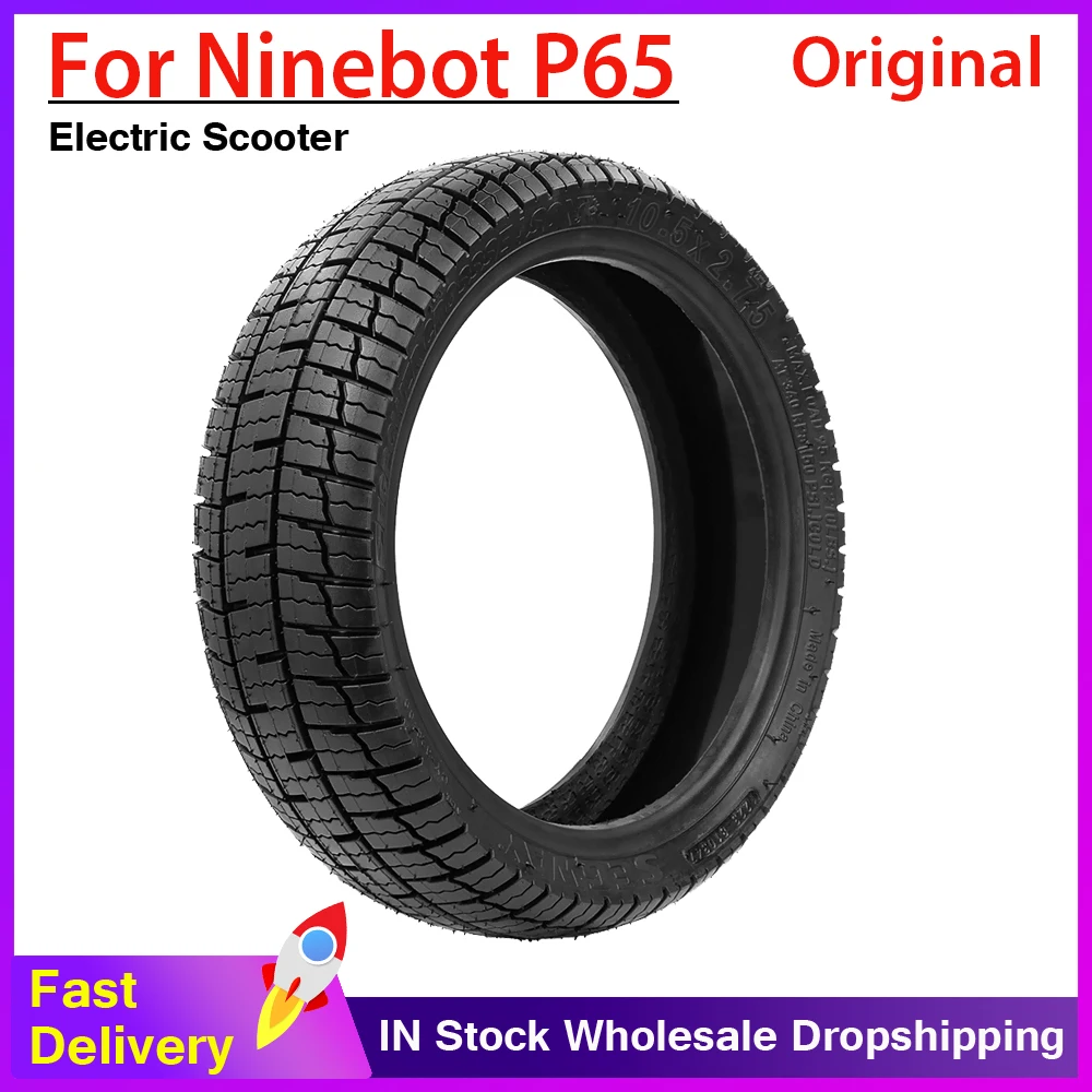 

Original 10.5x2.75 Tubeless Tire For Segway Ninebot P65 P100 Electric Scooter Front Rear Vacuum Gel Self-healing Wheel Trye