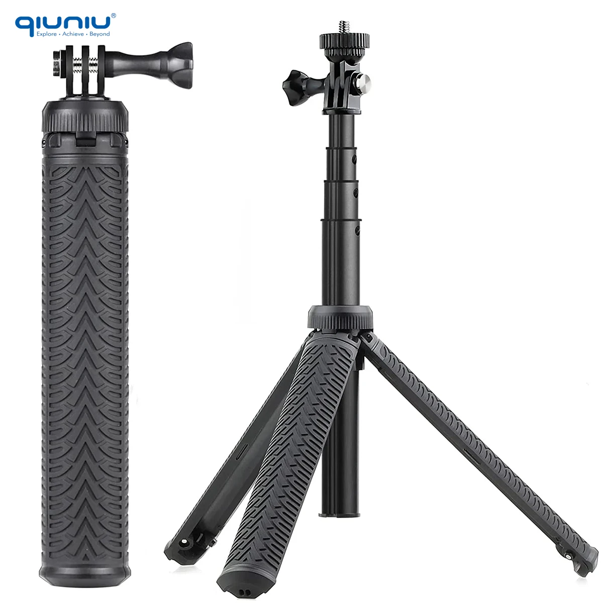 3in1 Extendable Monopod Selfie Stick Grip Handle Tripod for GoPro Hero 12 11 10 9 8 7 6 5 4 AKASO DJI Action Camera selfie stick tripod selfie stick sports camera selfie stick